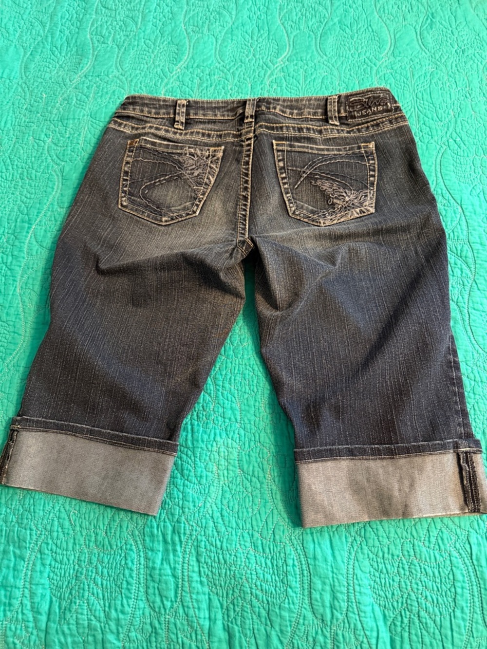 Silver Suki Dark Wash Women's Bermuda Shorts